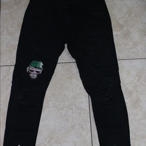 Black skinny jeans